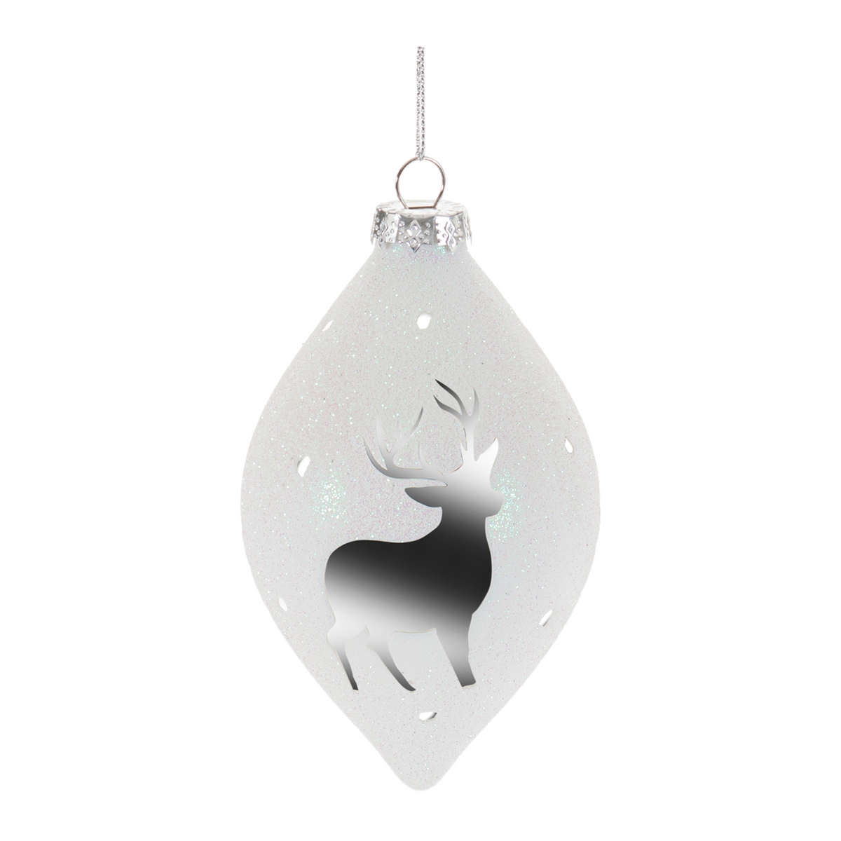 Ornament (Set of 6) 4"D, 5"H Glass