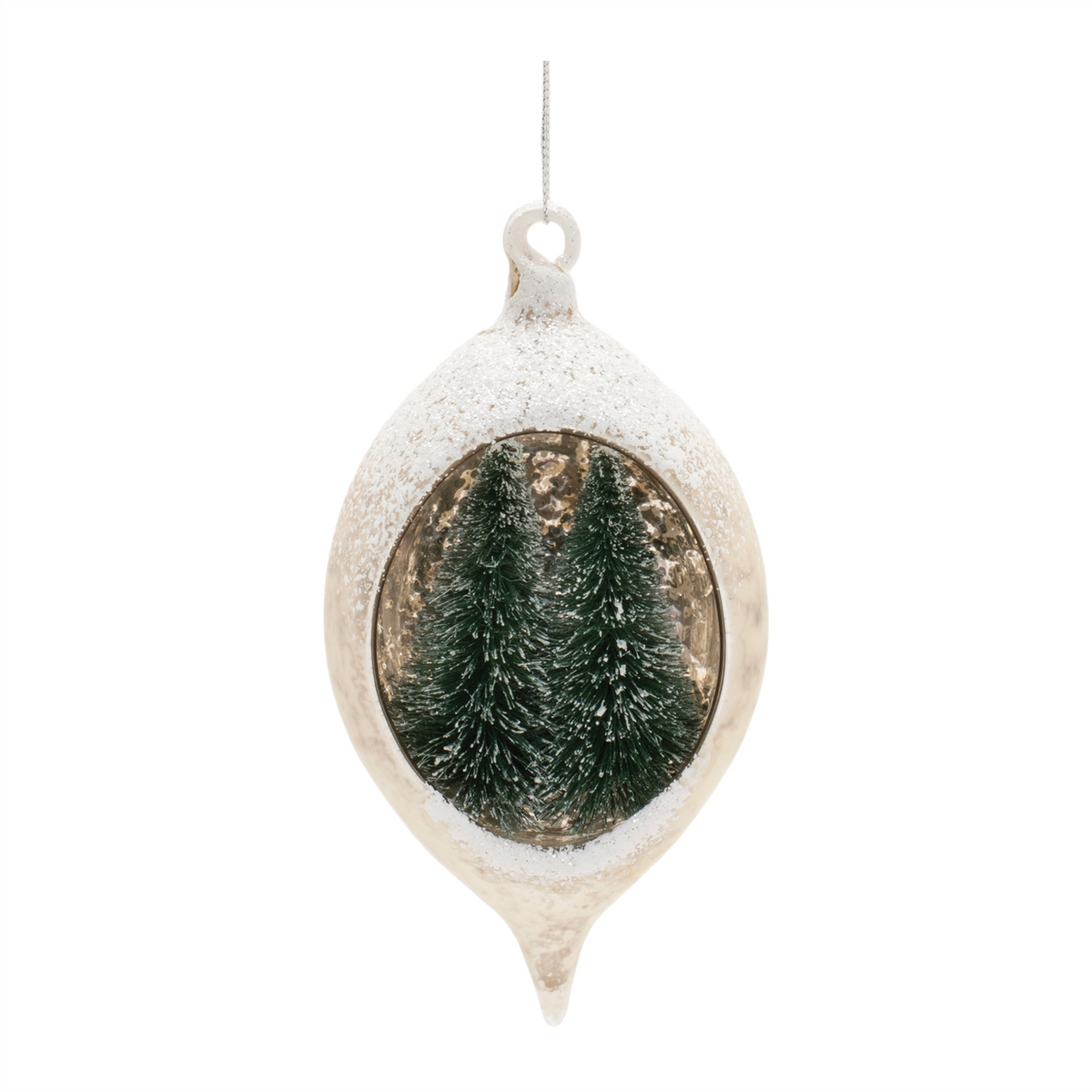 Ornament (Set of 6) 4.5"H, 5.5"H Glass -Ship Only