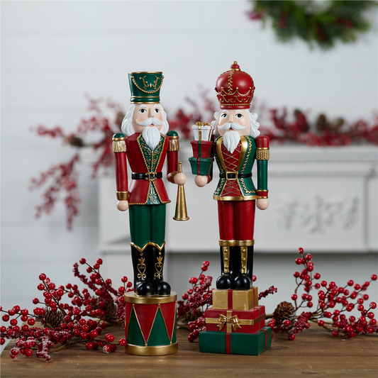 Holiday Nutcracker Soldier (Set of 2) -Ship Only