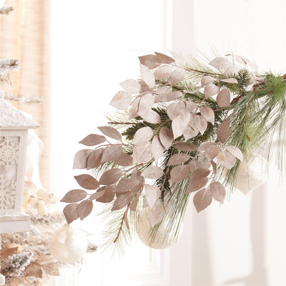 Glittered Leaf Spray (Set of 6)