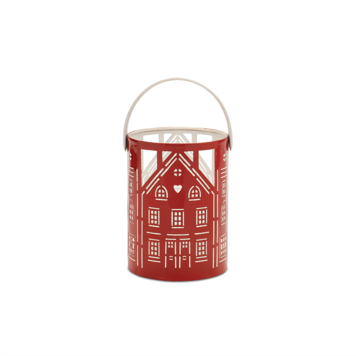Punched Metal House Lantern (Set of 3)
