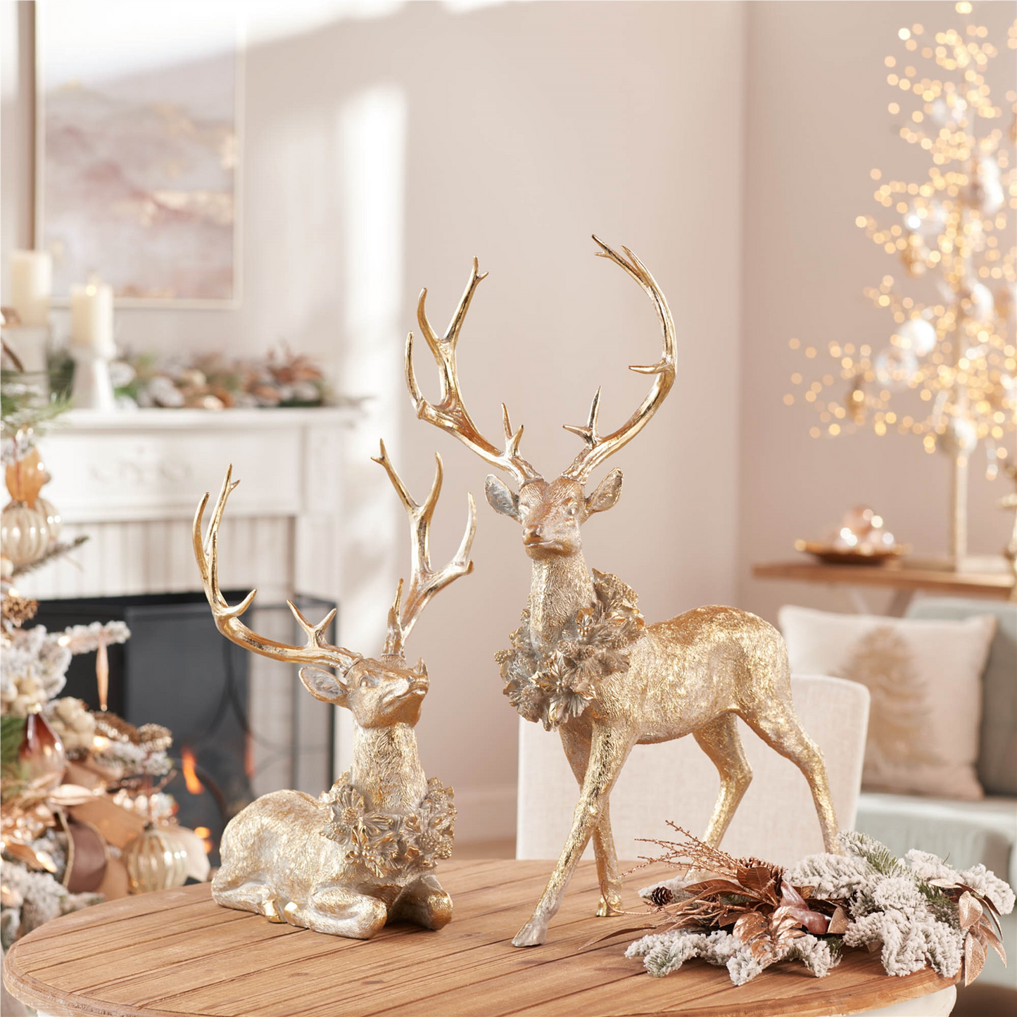 Holidya Deer Figurine (Set of 2)