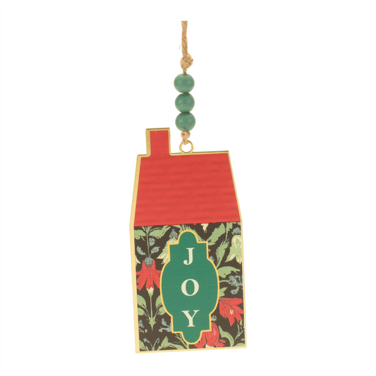 Holiday House Ornament (Set of 4) 6"H