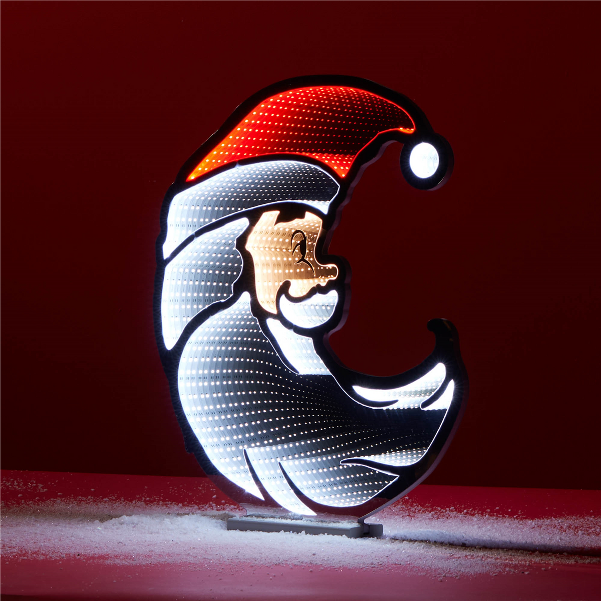 Santa Half Moon Ekkolight 23"H