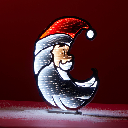 Santa Half Moon Ekkolight 23"H