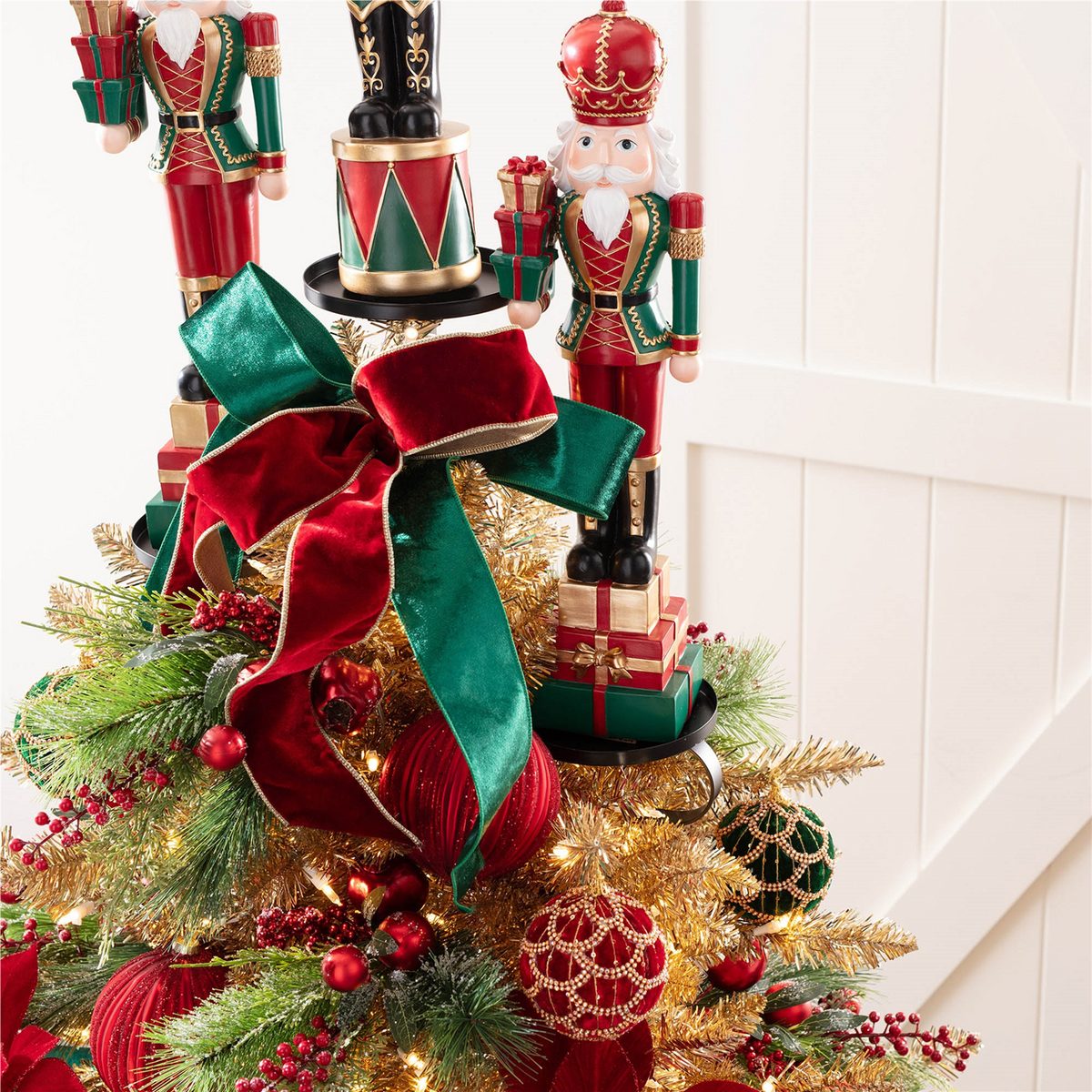 Metal Triple Tree Topper Platform 36"H