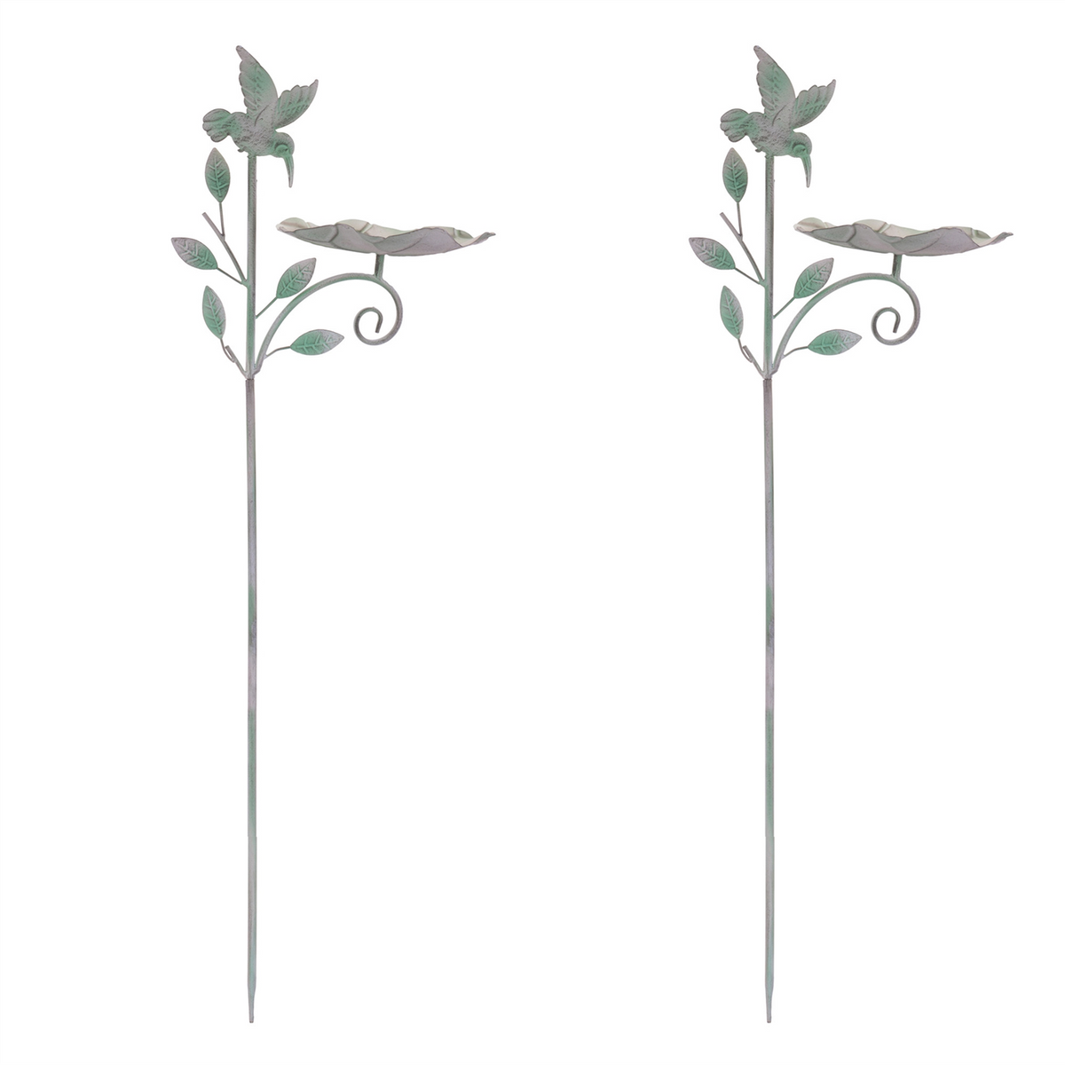 Bird Feeder Stake (Set of 2) 44”H Iron -Ship Only