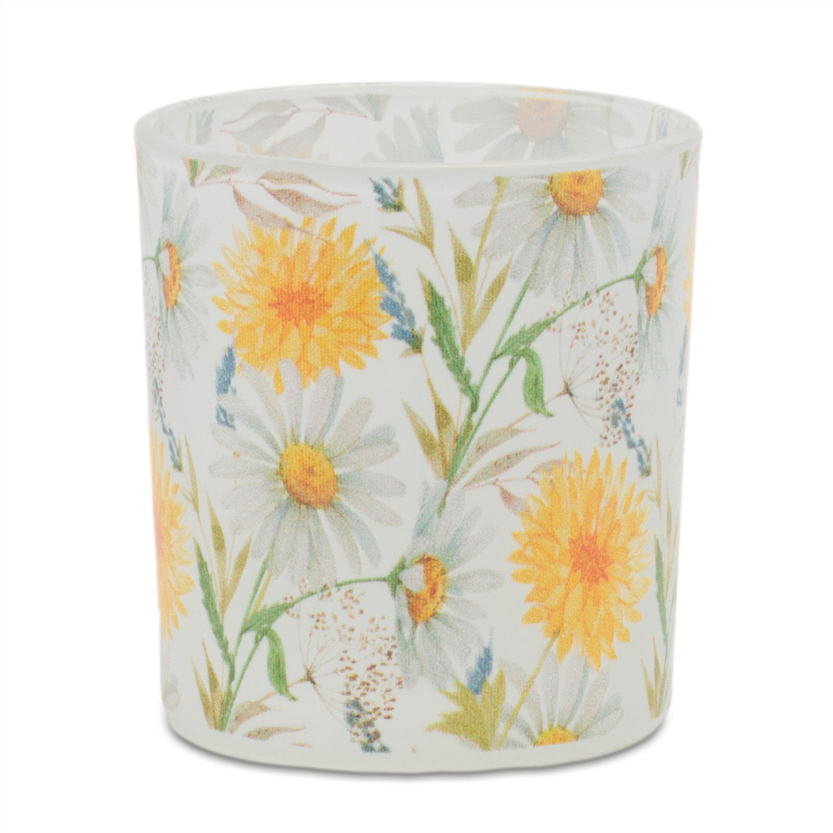 Floral Print Votive Candle Holder (Set of 3) -Ship Only