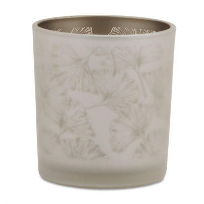 Set of 3 Silver & Gold Glass Votive Candle Holders