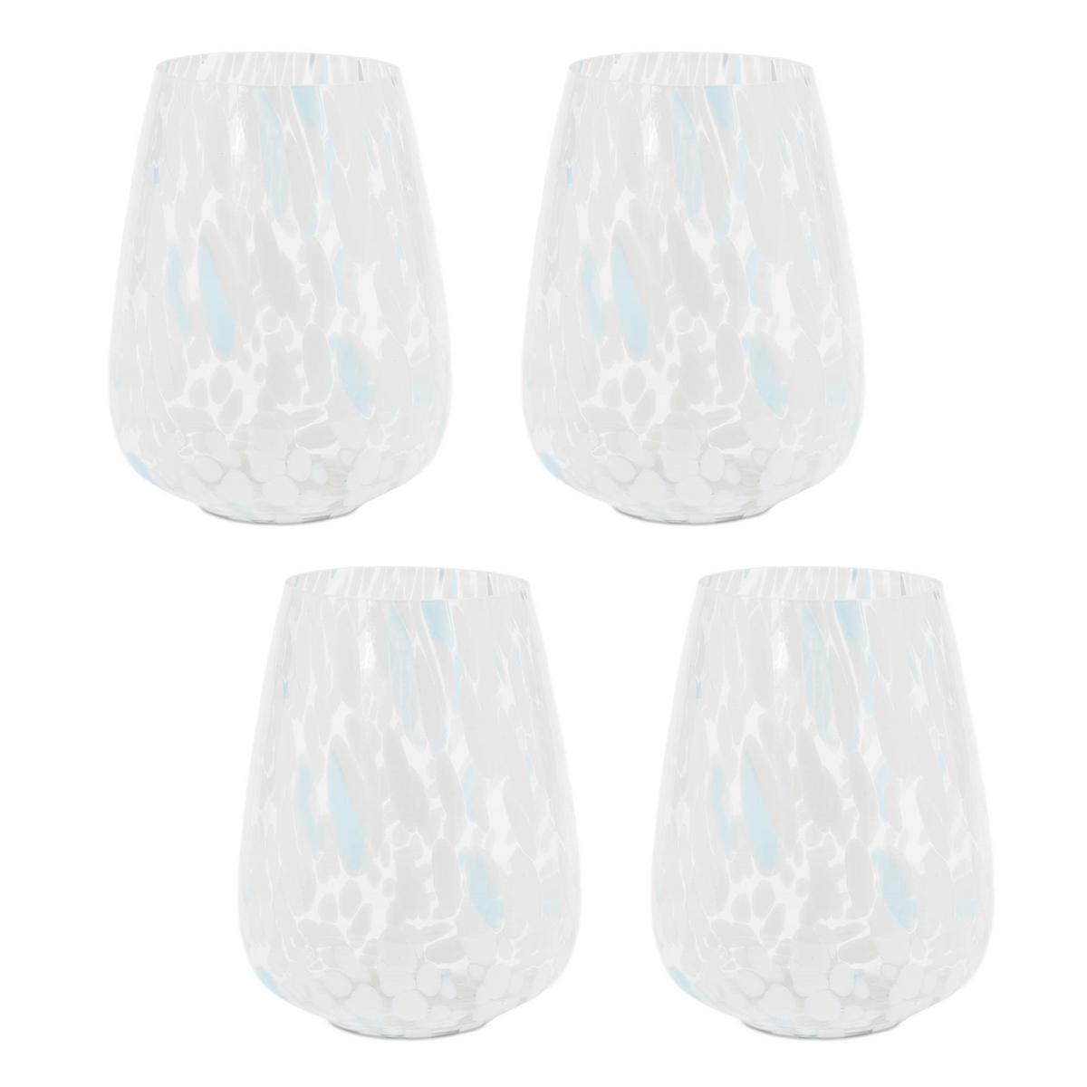 Painted Glass Candle Holder Vase (Set of 4)