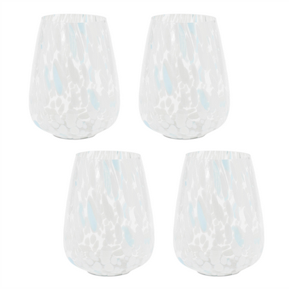 Painted Glass Candle Holder Vase (Set of 4)