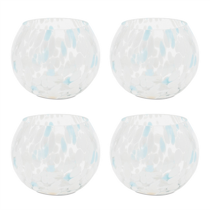 Painted Glass Candle Holder Vase (Set of 4)