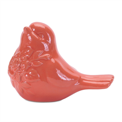 Ceramic Floral Bird Figurine (Set of 6)