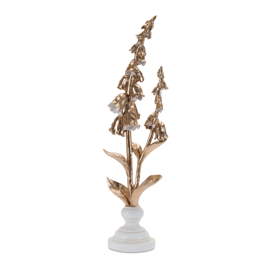 Ceramic Floral Stem Sculpture (Set of 3) -Ship Only