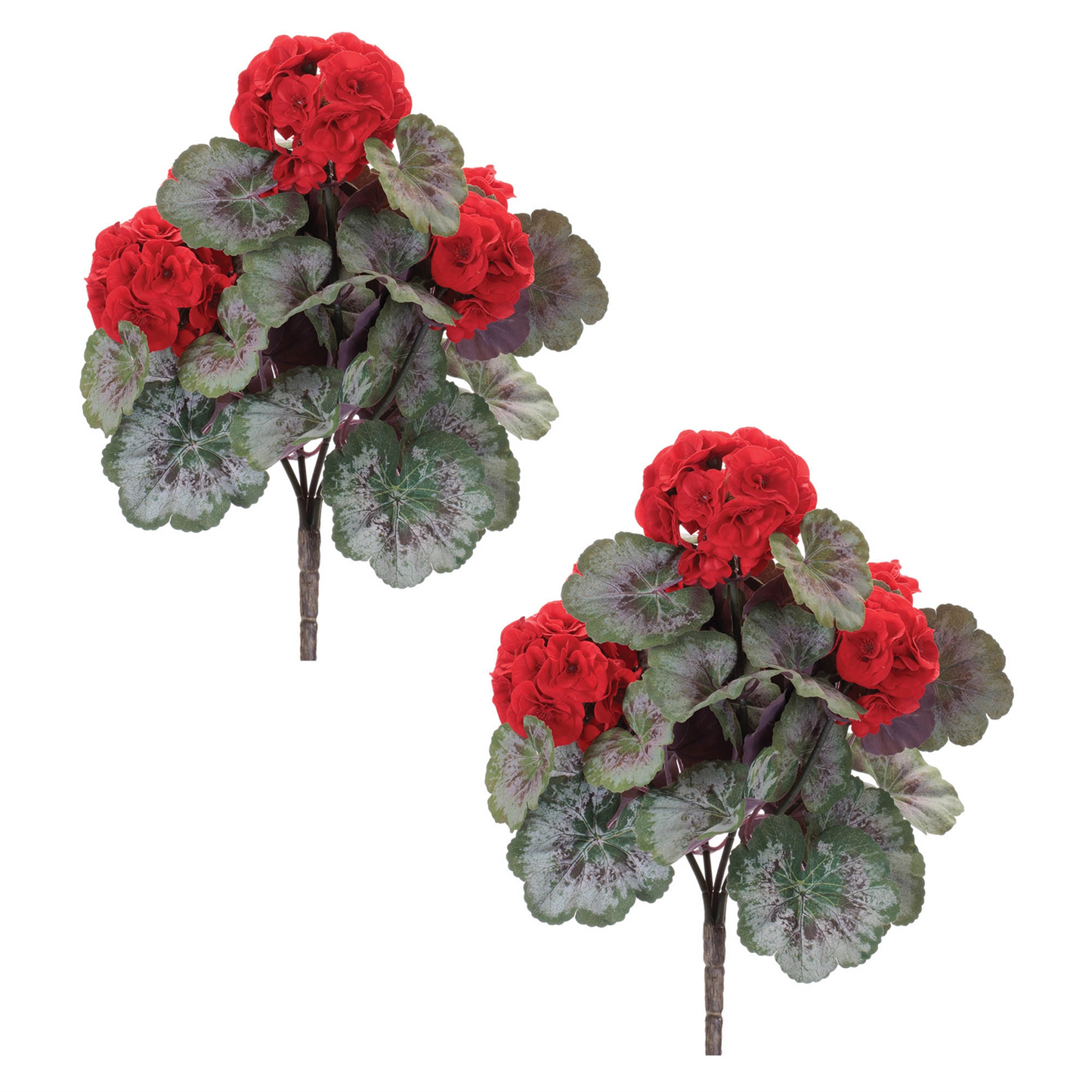 Geranium Floral Bush (Set of 2)