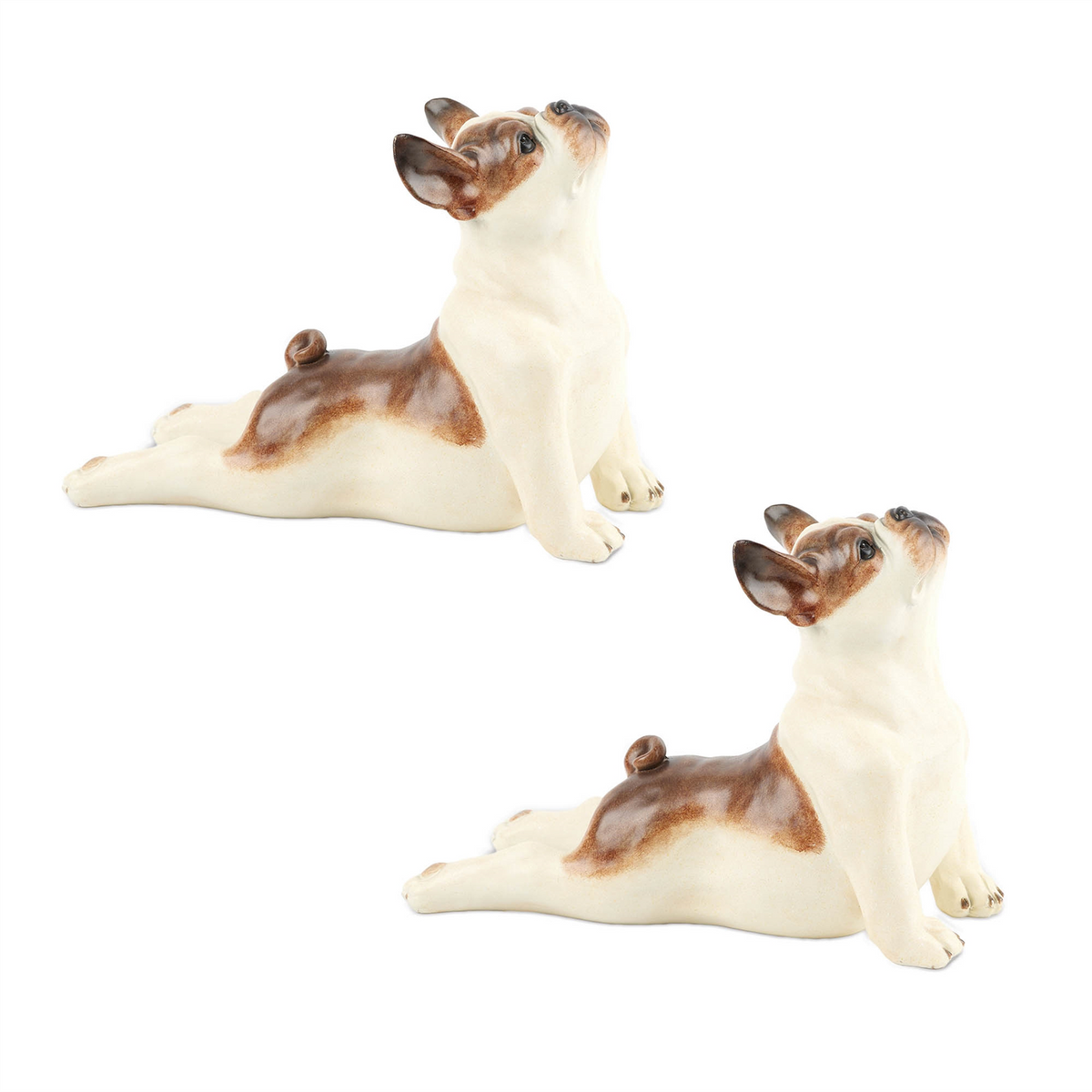 Yoga Dog Statue (Set of 2) -Ship Only