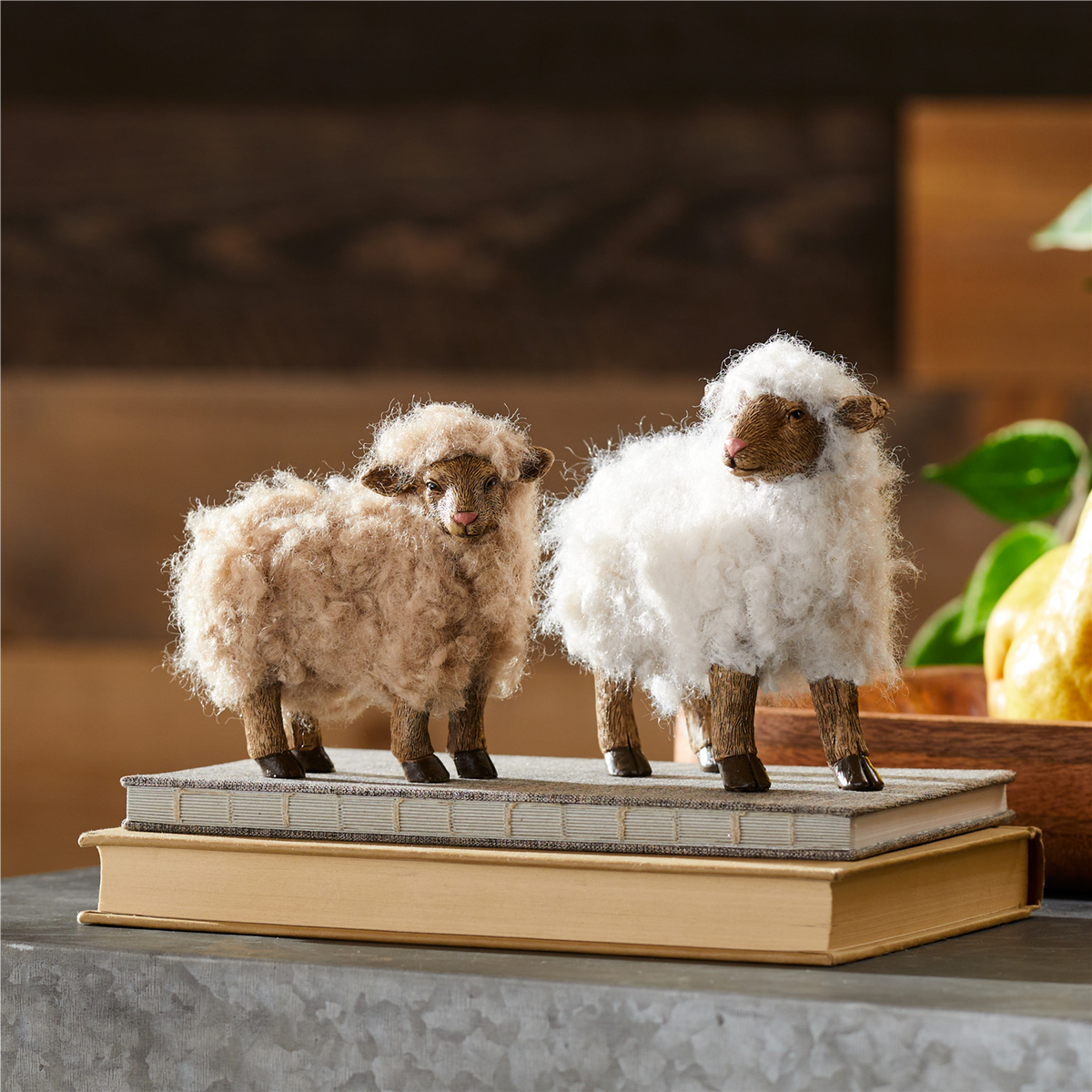 Furry Sheep Figurine (Set of 6) -Ship Only