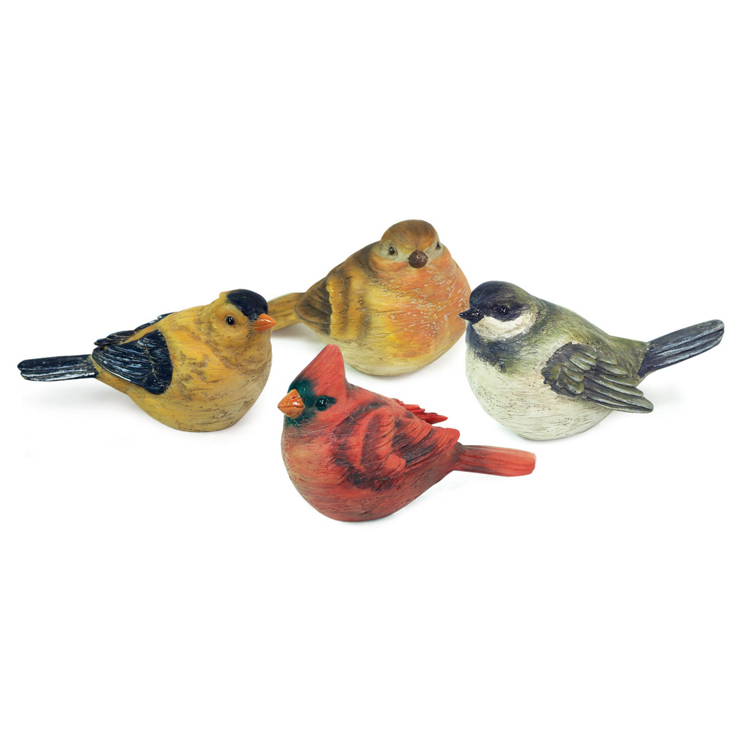 Realistic Painted Tabletop Bird Figurine (Set of 12) -Ship Only