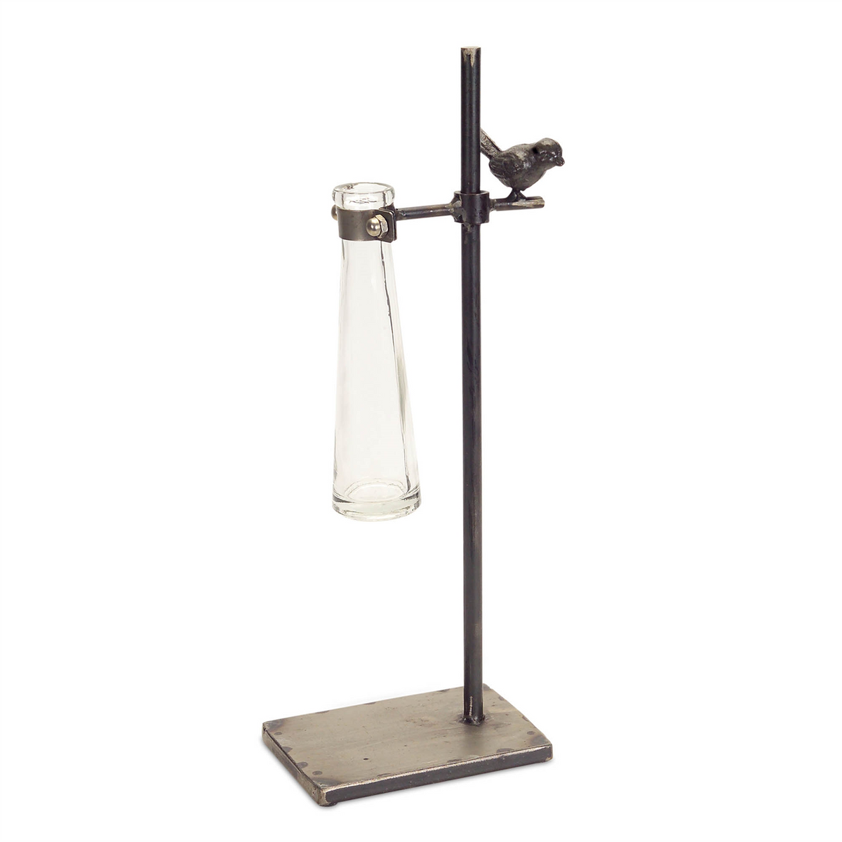 Hanging Bud Vase with Metal Stand (Set of 2) -Ship Only