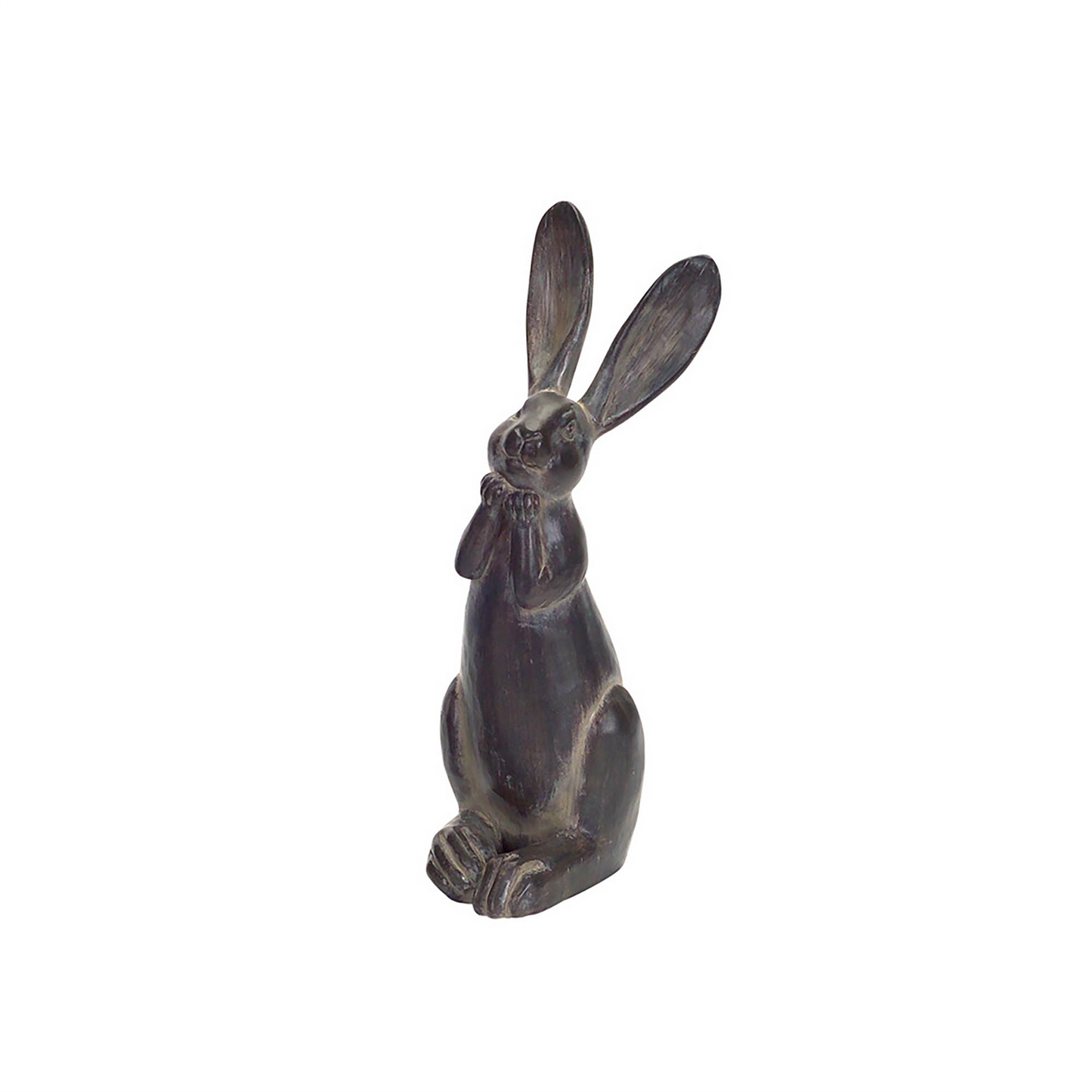Brown Long Ear Rabbit Statue (Set of 2) -Ship Only