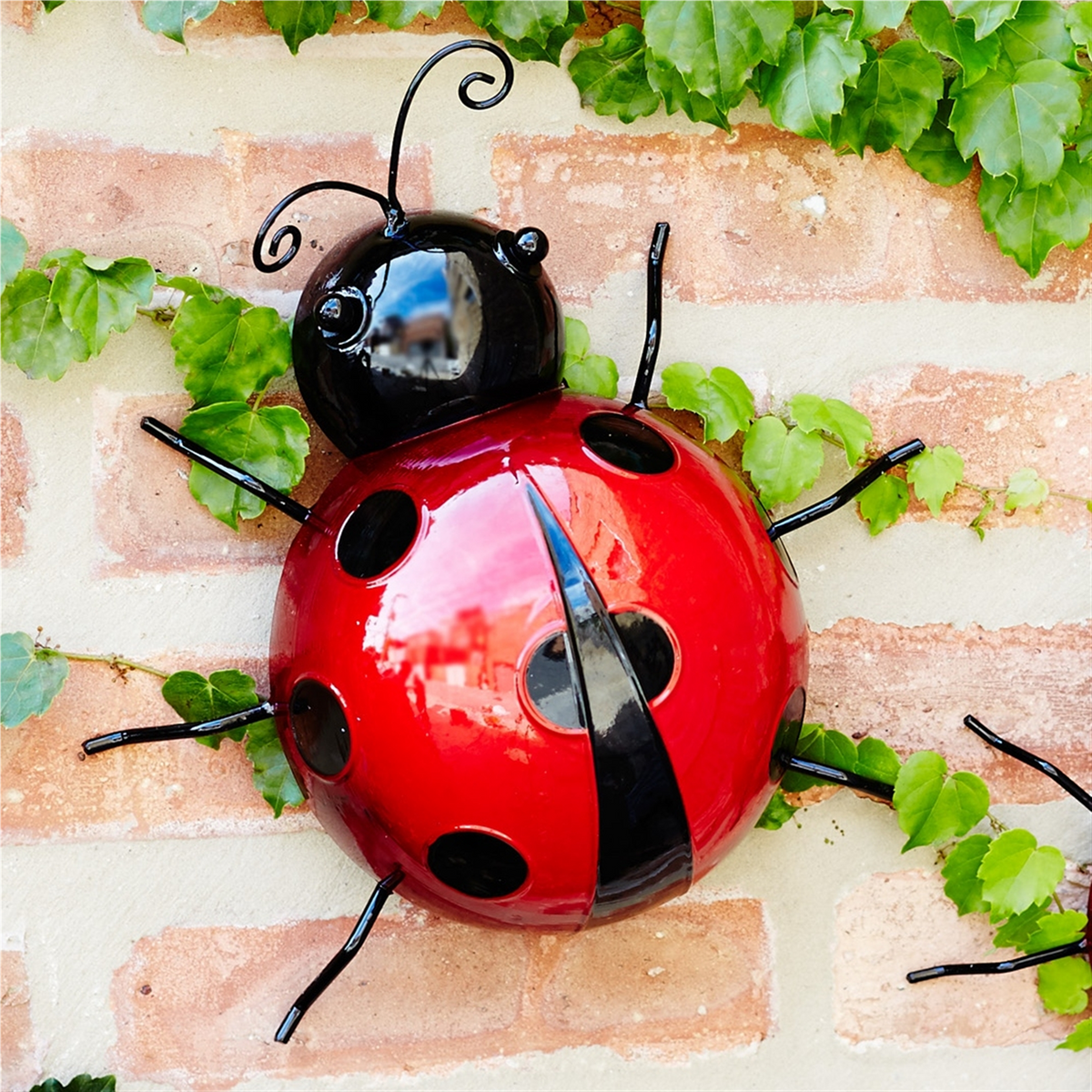 Metal Lady Bug Garden Decor (Set of 6) -Ship Only