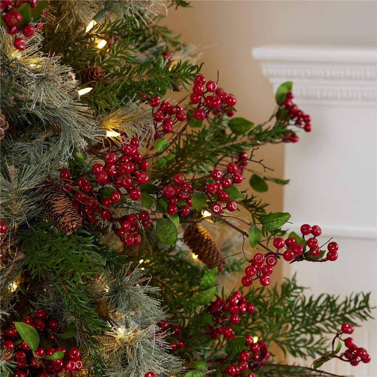 Boxwood Berry Twig Spray (Set of 12) -Ship Only