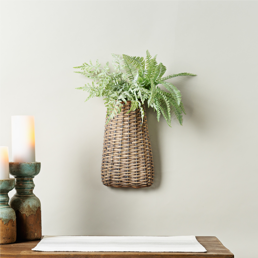 Woven Willow Wall Basket (Set of 6) -Ship Only