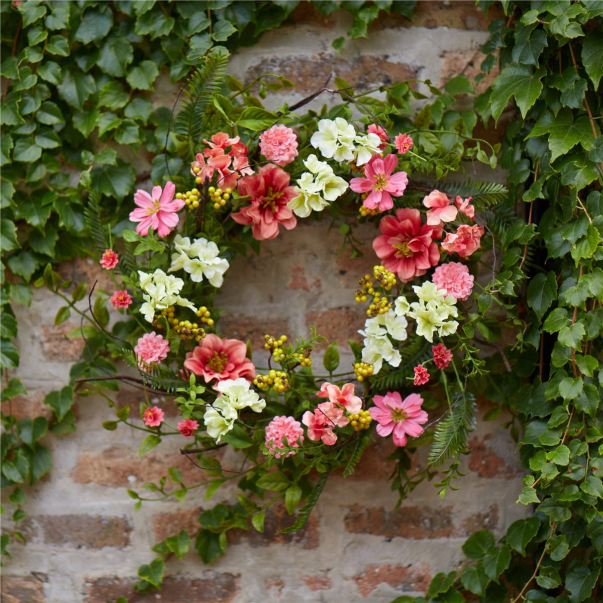 Cosmos Berry Wreath 27"D -Ship Only