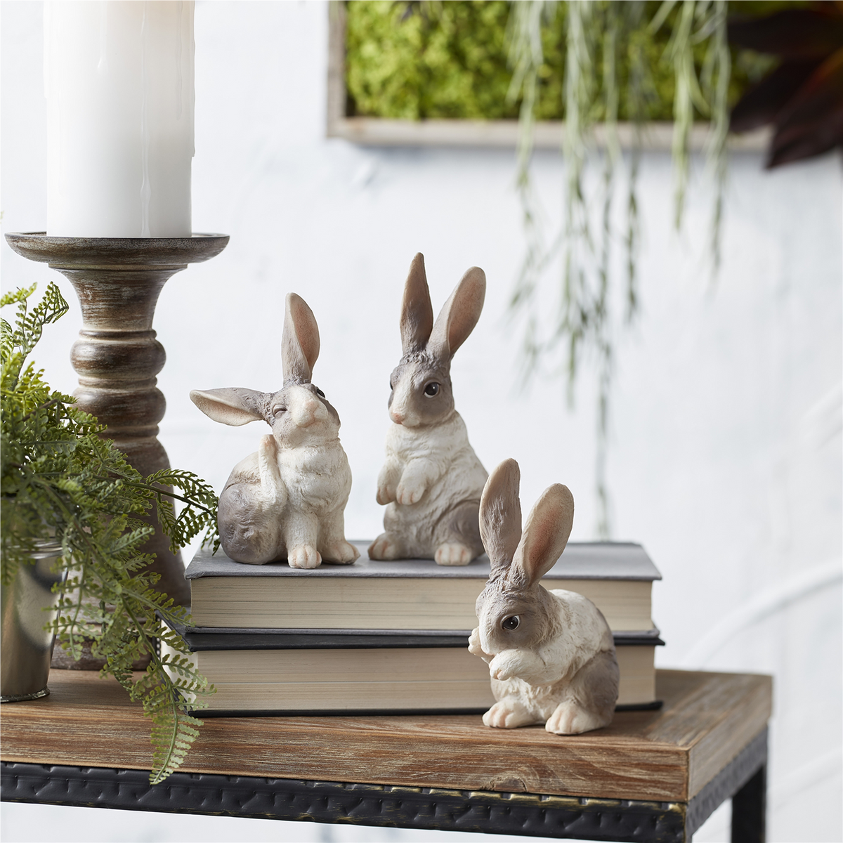 Long Ear Rabbit Figurine (Set of 6) -Ship Only