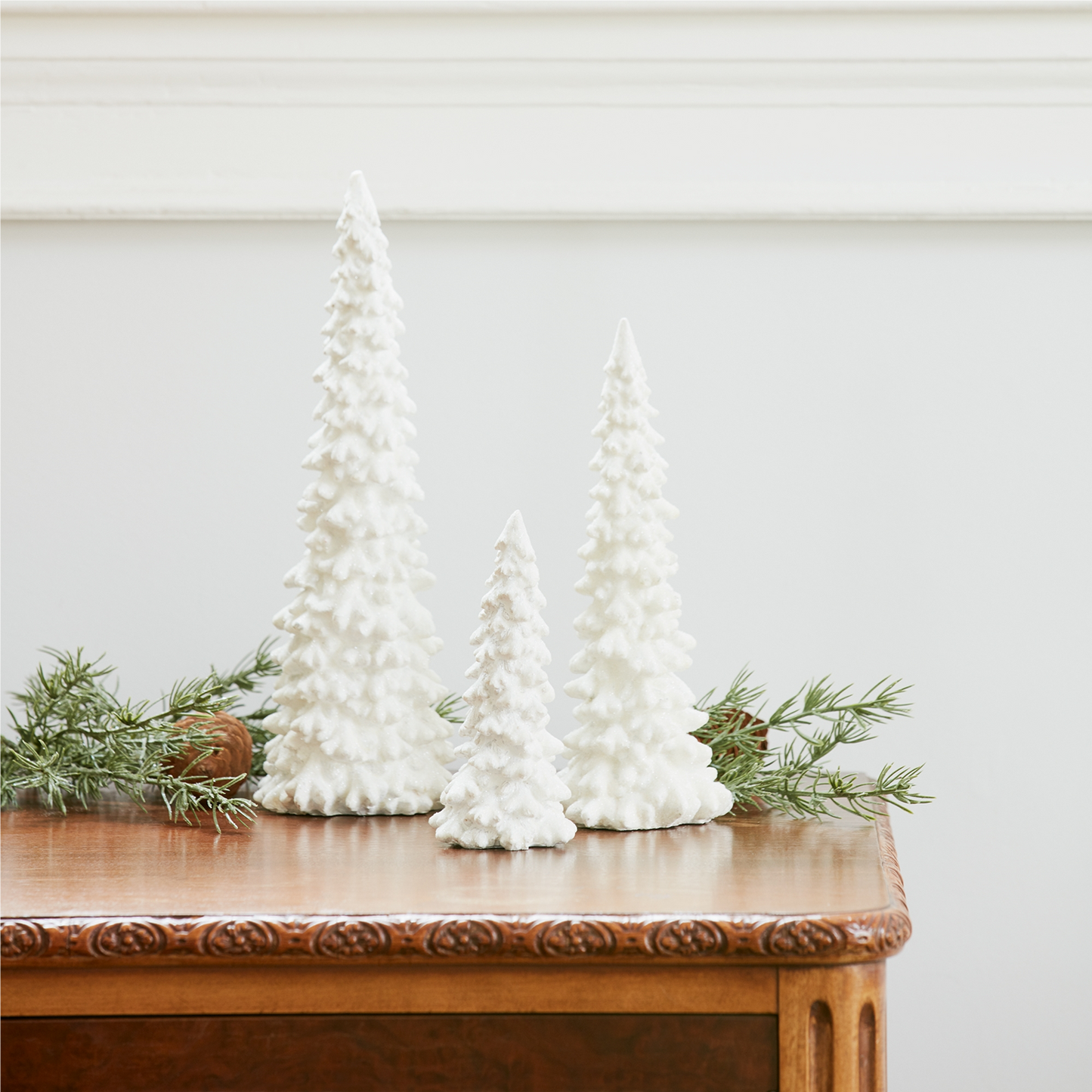 Off-White Tabletop Holiday Tree (Set of 6) -Ship Only