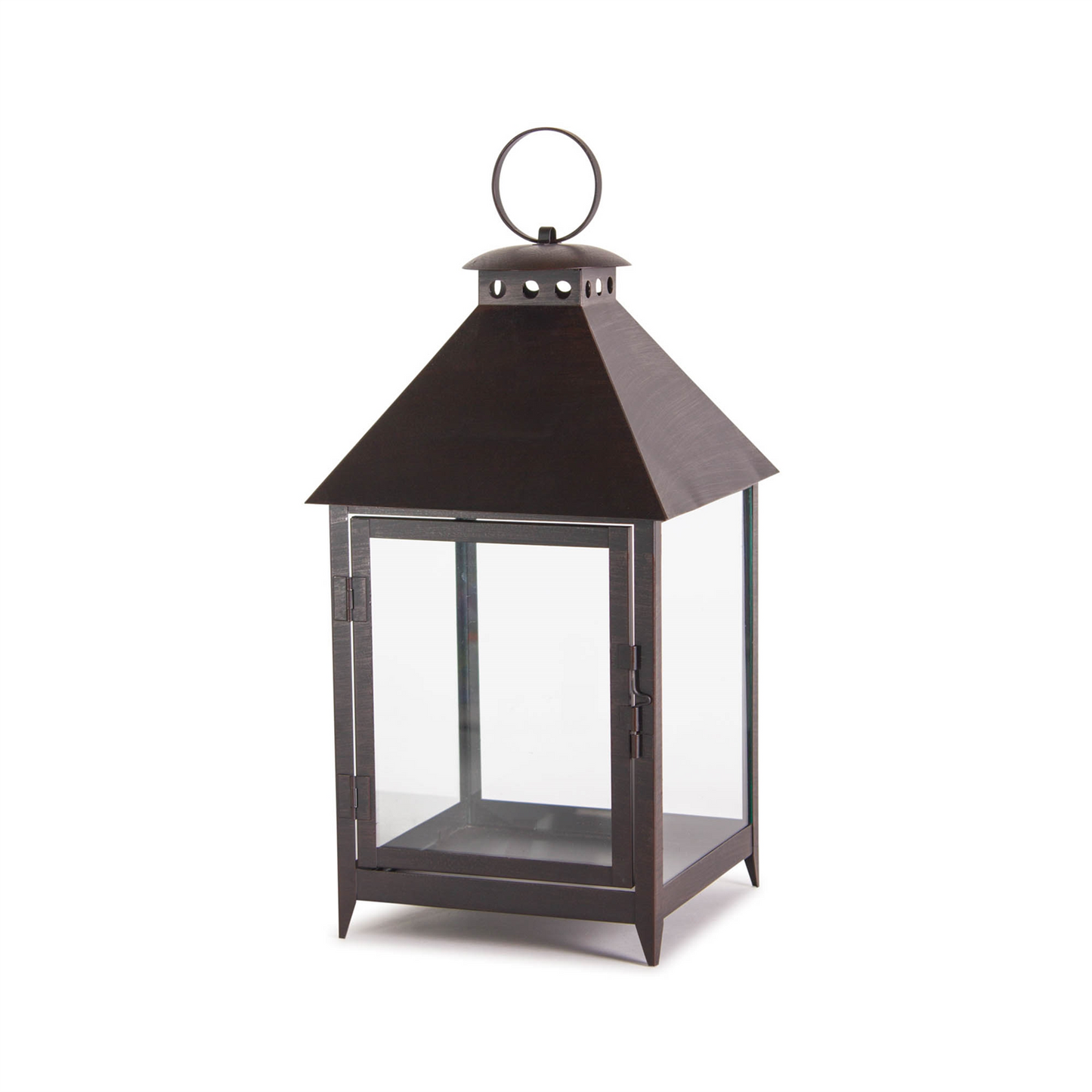 Footed Iron Metal Lantern (Set of 2) -Ship Only