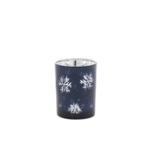 Frosted Votive Candle Holder with Snowflake Design (Set of 2) -Ship Only
