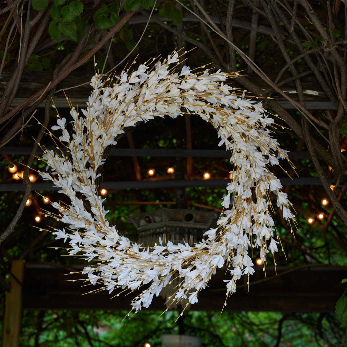 Blossom Floral Wreath 25"D -Ship Only