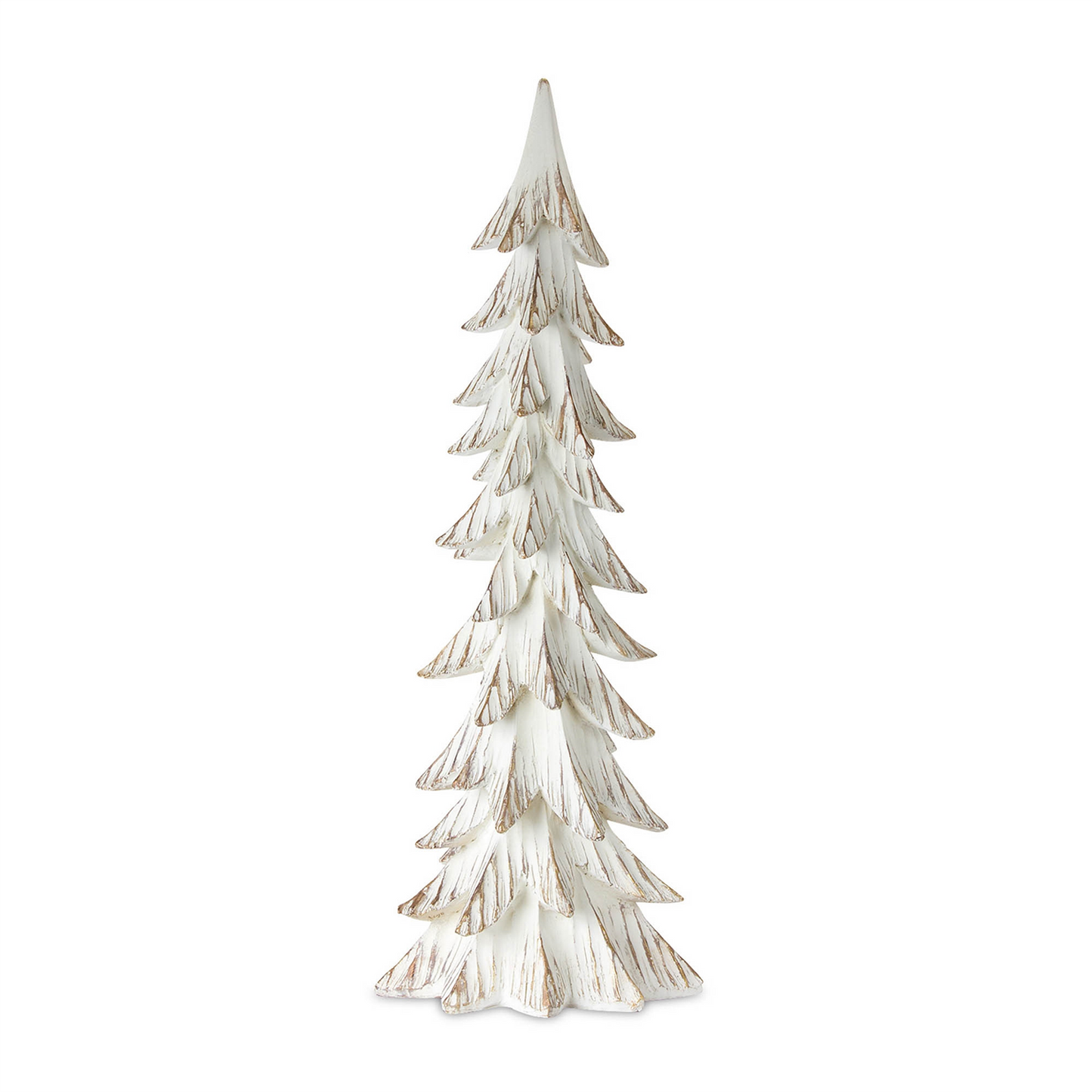 Carved Wood Design Pine Tree Decor (Set of 3) -Ship Only