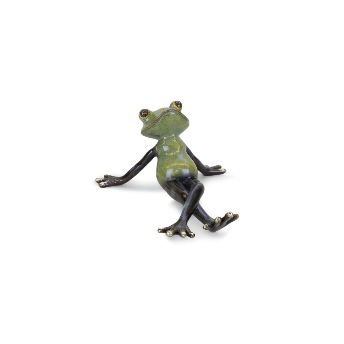 Lounging Garden Frog Figurine (Set of 2) -Ship Only