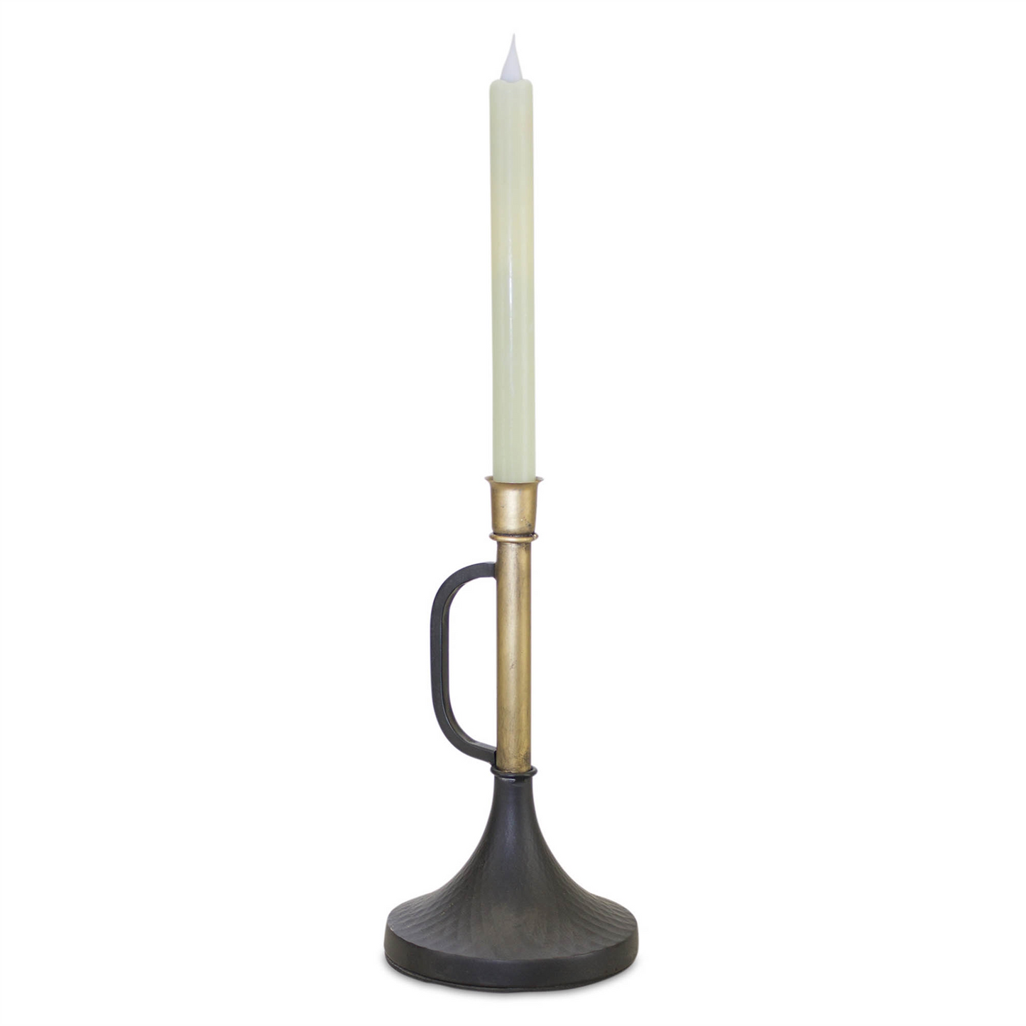 Metal Trumpet Taper Candle Holder (Set of 2) -Ship Only