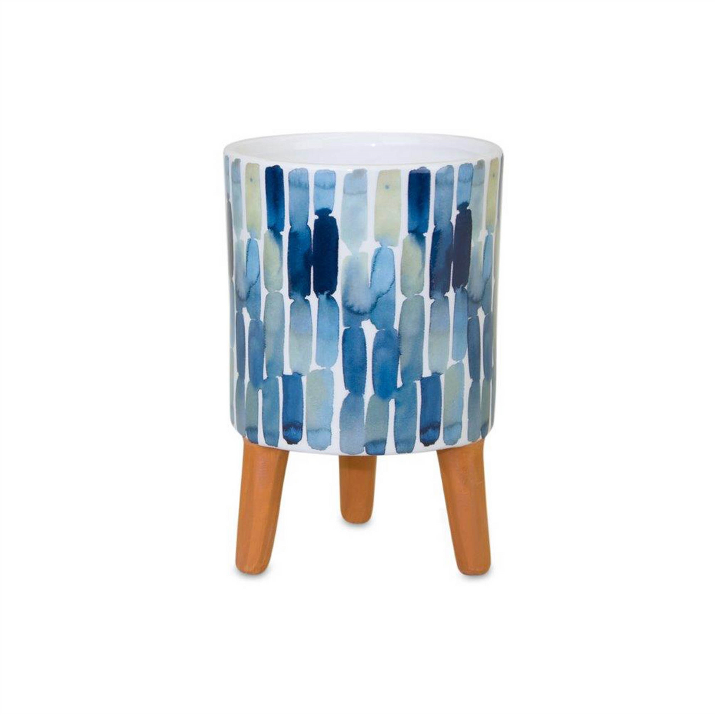 Watercolor Planter with Terra Cotta Legs (Set of 2) -Ship Only