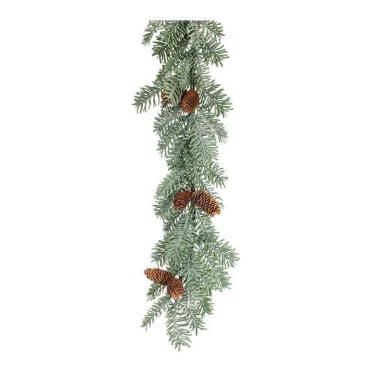 Winter Pine Garland with Pinecone Accents (Set of 2) -Ship Only