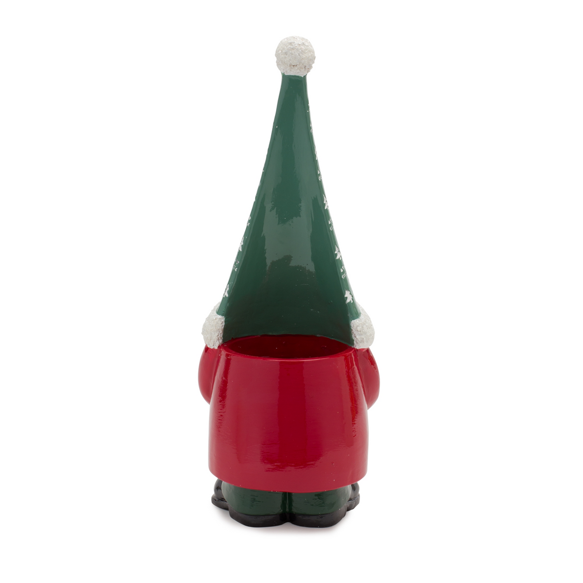 Stone Holiday Gnome Figurine with Present Accent (Set of 2) -Ship Only