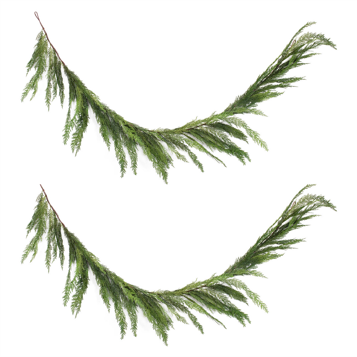 Winter Cedar Foliage Garland (Set of 2) -Ship Only