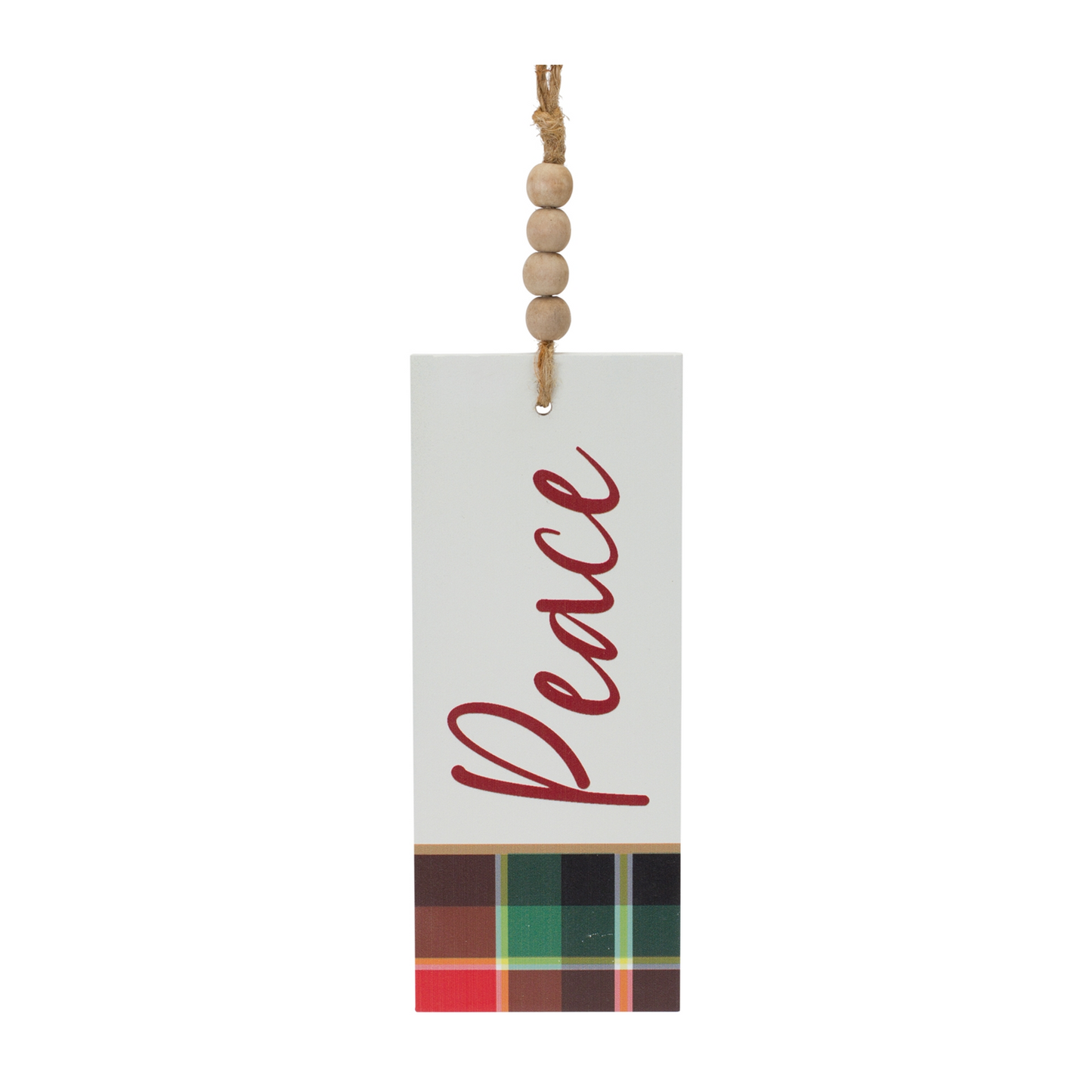 Wood Sentiment Tag Ornament (Set of 12) -Ship Only