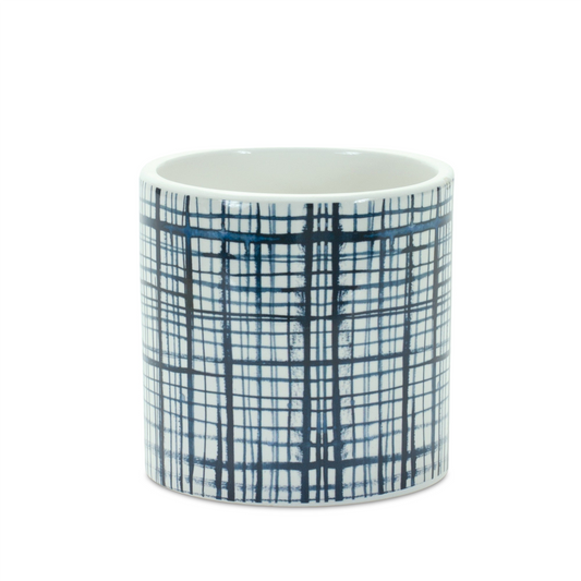 Criss Cross Pattern Planter (Set of 2) -Ship Only