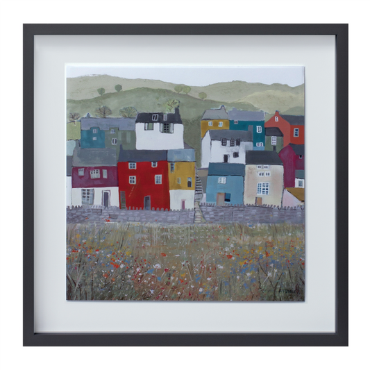 Wood Framed House Print (Set of 2) -Ship Only