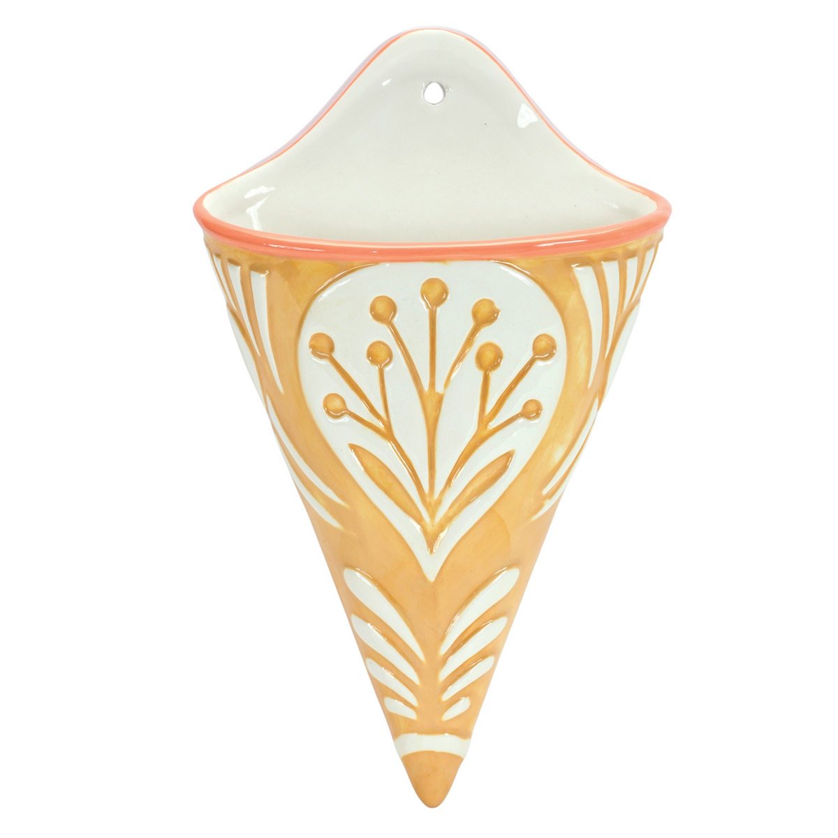 Ornamental Ceramic Wall Pocket (Set of 2) -Ship Only