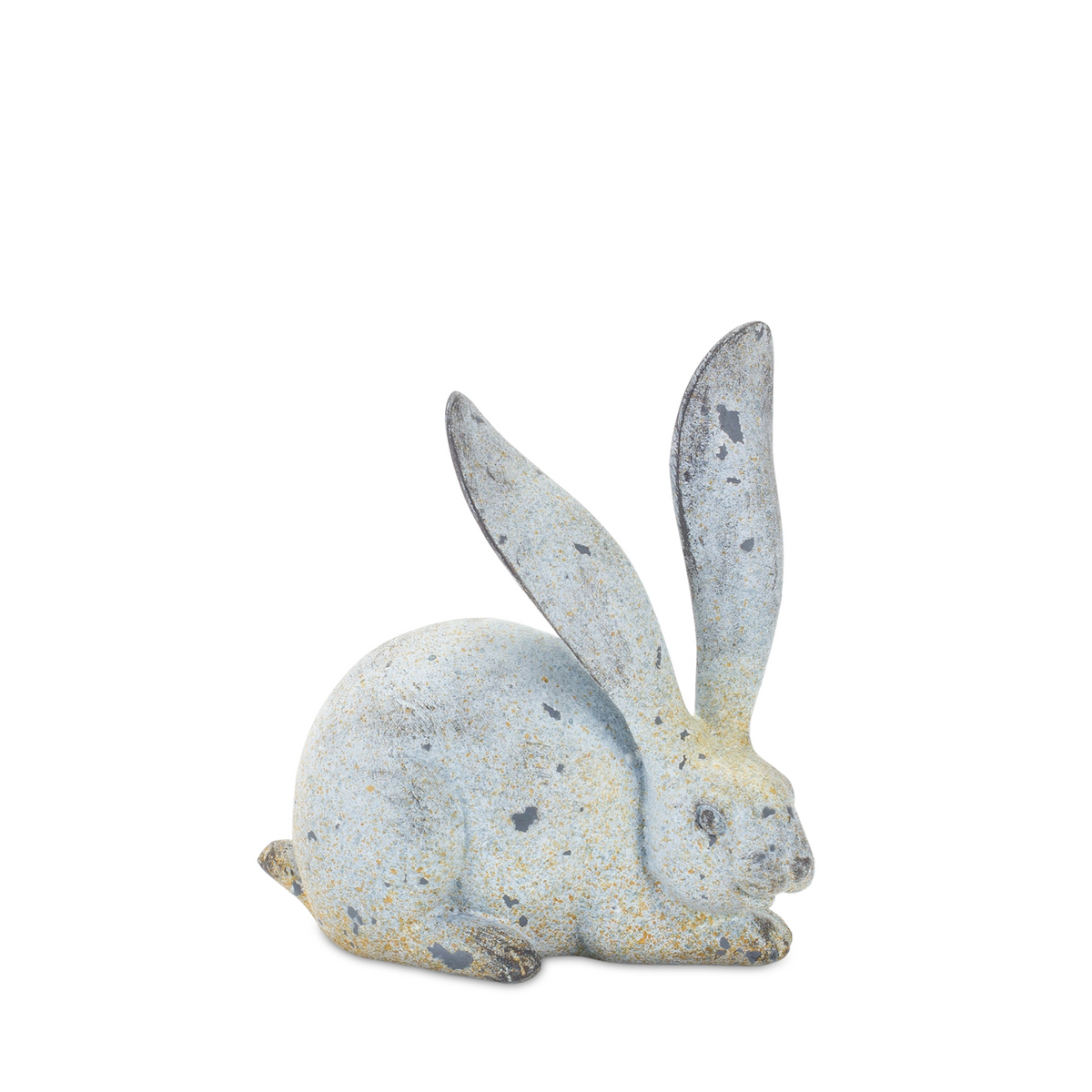 Weathered Stone Rabbit Statue with Distressed Finish (Set of 4) -Ship Only