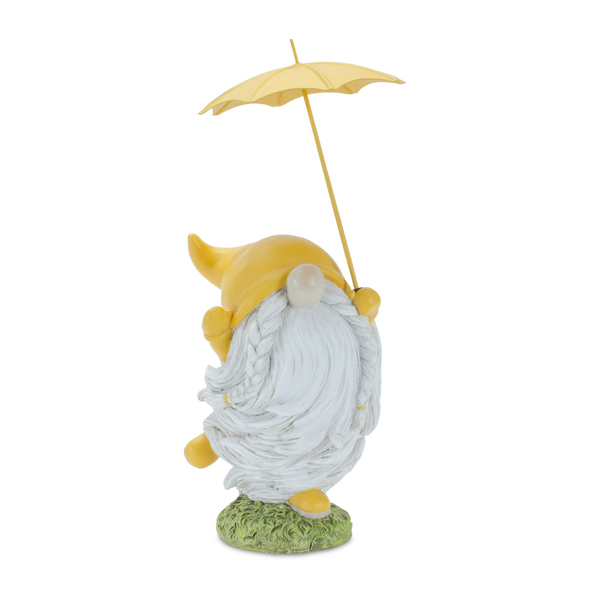 Whimsical Dancing Garden Gnome Figurine with Umbrella (Set of 4) -Ship Only