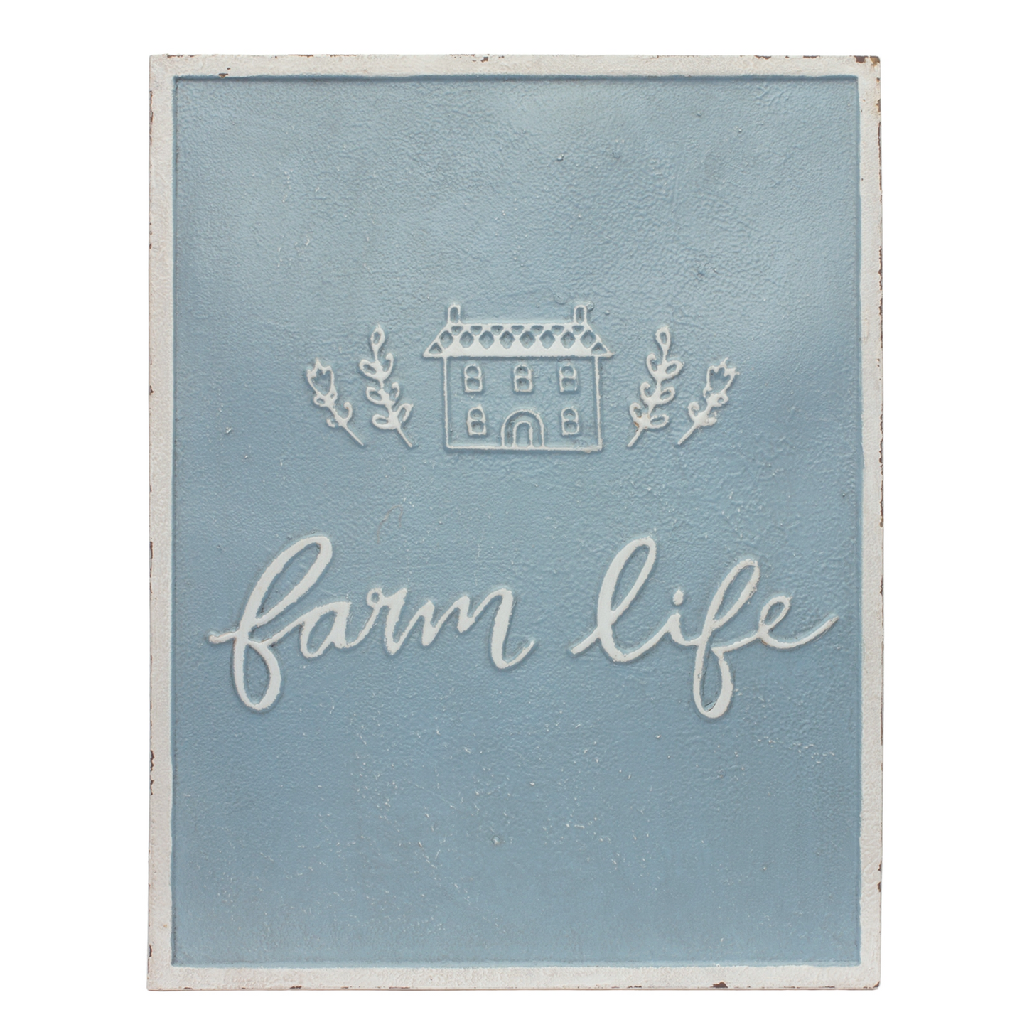 Metal Farm Life Sentiment Sign (Set of 2) -Ship Only