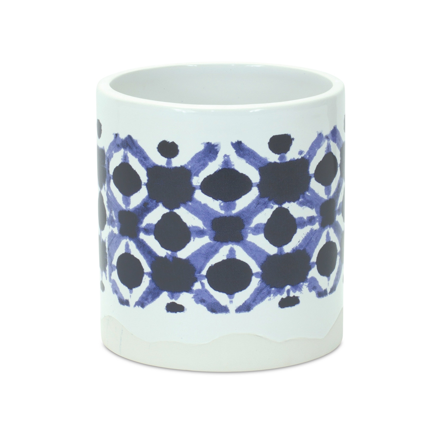 Tie-Dye Print Ceramic Pot (Set of 2) -Ship Only