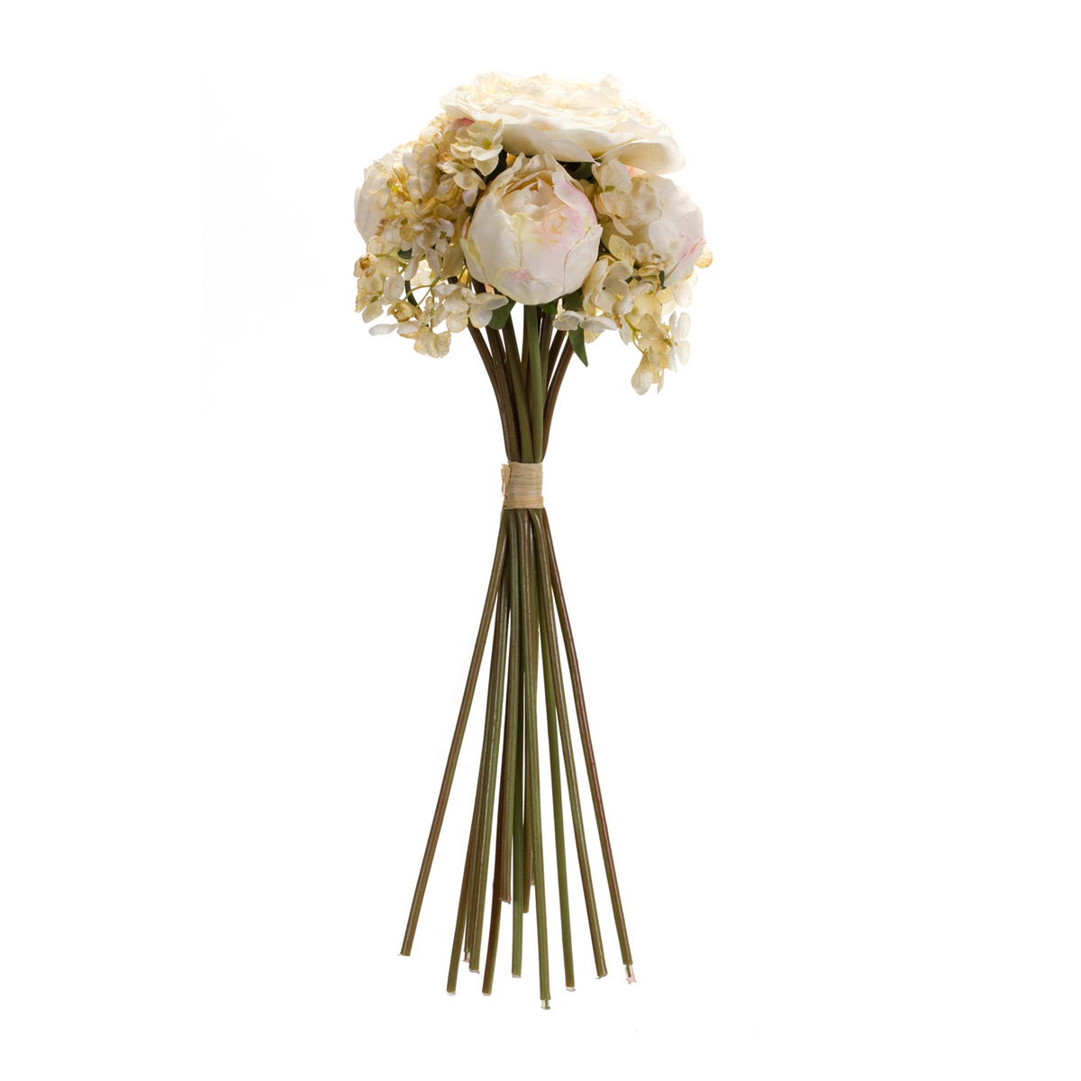 Peony and Hydrangea Bouquet (Set of 6) 16.75”H Polyester -Ship Only