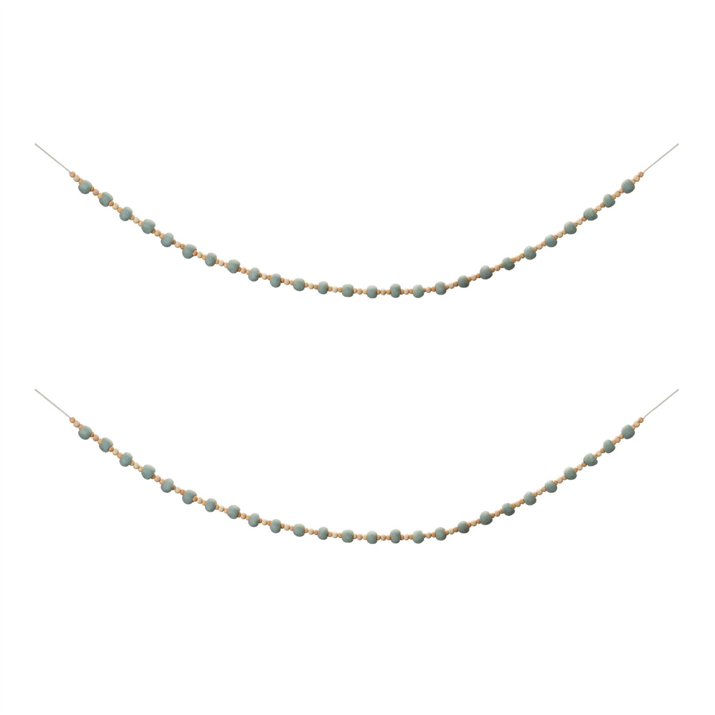 Bead Garland (Set of 2) 5.5'L Wood -Ship Only